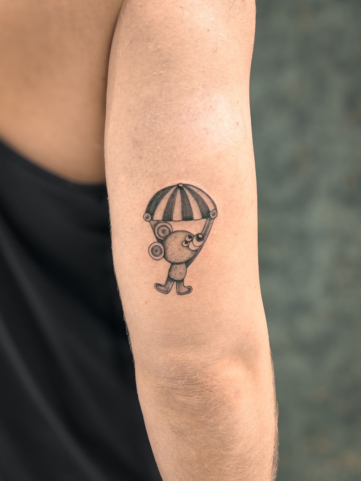 Medvídek 2 - podvazkový pás tetování